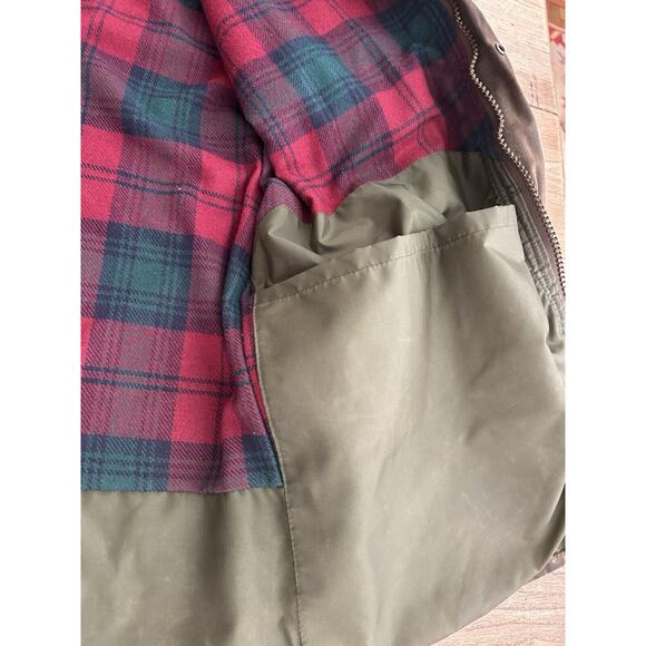 Vintage Waxed Canvas Chore Jacket Made In England Size XL - Picture 8 of 10